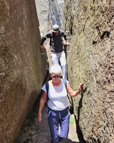 rock scrambling castle rock to granite skywalk porongurups national park albany tours western australia susan mccabe