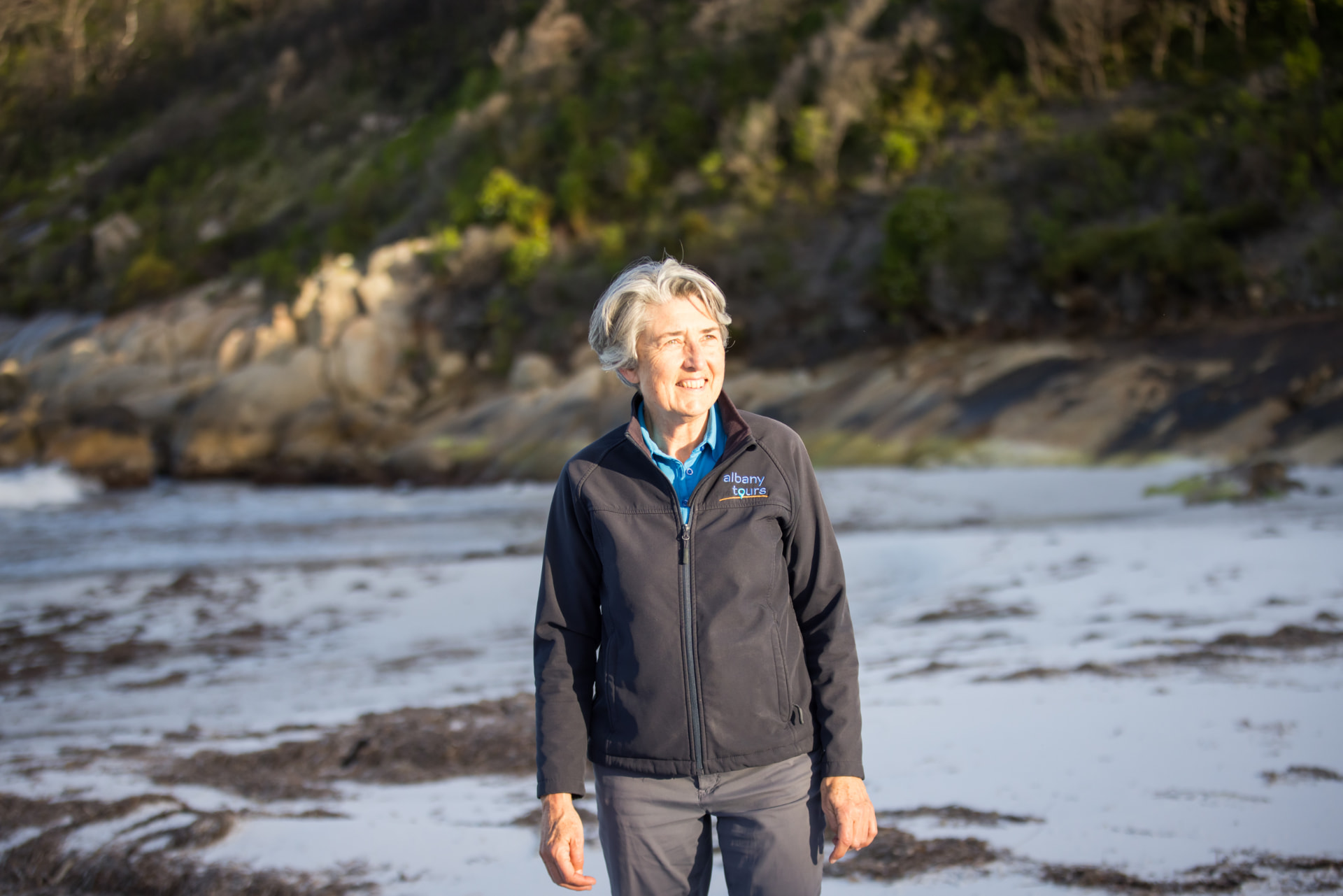 Susan McCabe of Albany Tours on the Great Southern coast
